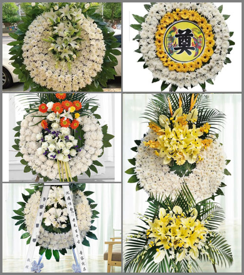 上海松江区方松街道昌鑫花园社区花圈速递
