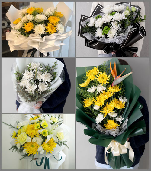 上海松江区方松街道昌鑫花园社区白事花束代送